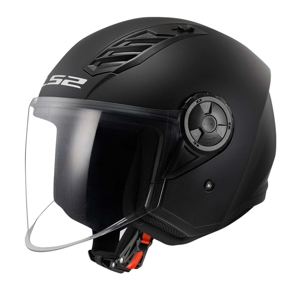 LS2 AIRFLOW 2 MAT SİYAH YARIM KASK-S