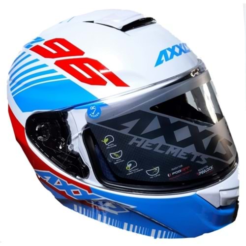 AXXIS KASK ÇENELİ EAGLE SV Z96 GLOSS RED M